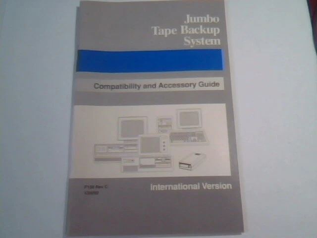 User's Manual Guide - JUMBO Tape Backup System Compatibility Accessory F158 C