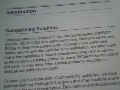 User's Manual Guide - JUMBO Tape Backup System Compatibility Accessory F158 C — image 5