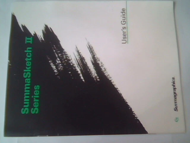 User's Manual Guide - SummaSketch II 2 Series Summagraphics drivers utilities - image 2