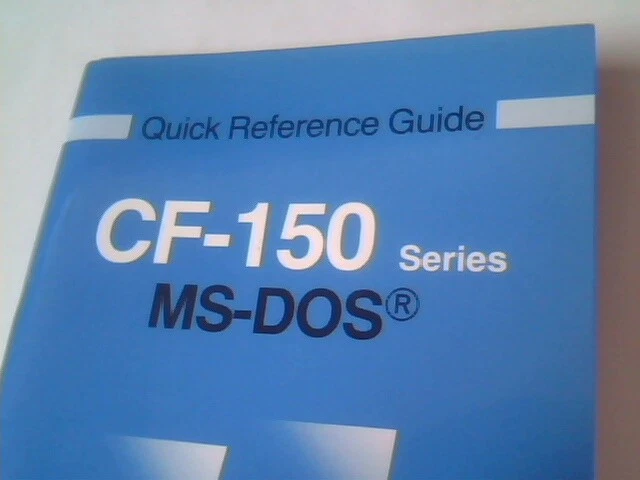 User's Manual Guide - CF-150 Series GW-Basic MS-DOS Panasonic - image 2