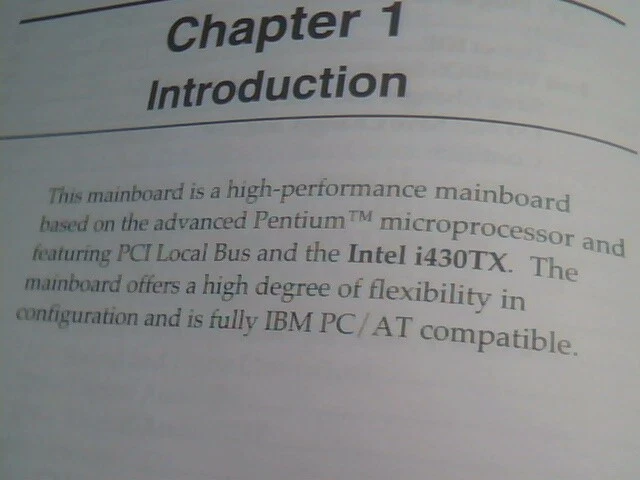 User's Manual Guide - Mainboard Pentium MMX TX Sound-on-board i430TX - image 6