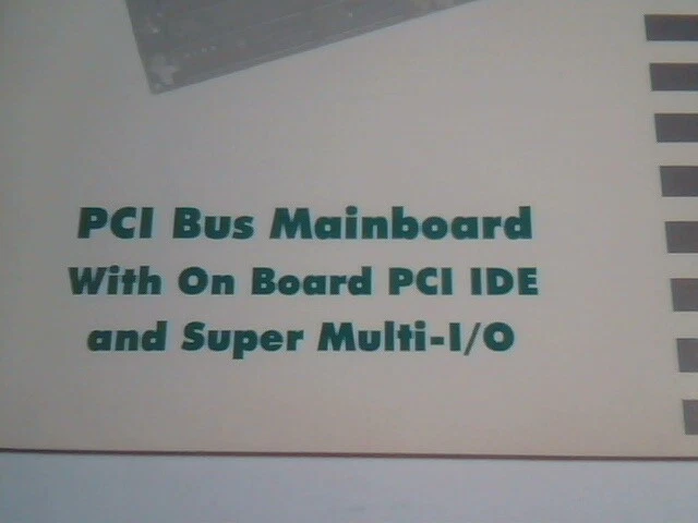 User's Manual Guide - Triton PCI Bus Mainboard Super Multi-I/O Version 2.0 - image 2