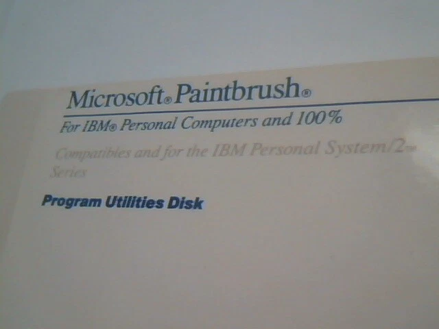Set of six 3.5 floppy disks - IBM Microsoft Paintbrush Works Mouse Version 1.05 - image 3