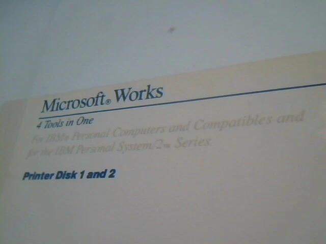Set of six 3.5 floppy disks - IBM Microsoft Paintbrush Works Mouse Version 1.05 - image 7