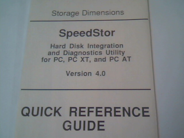 Speedstar - Hard Disk Drive Integration Diagnostic - Utility Manual and Floppy - image 4