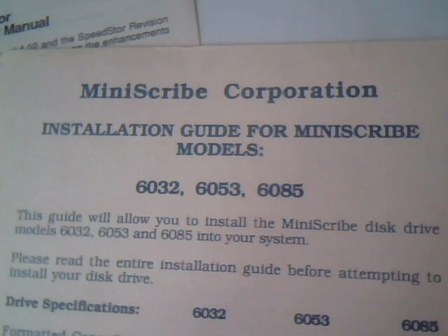 Speedstar - Hard Disk Drive Integration Diagnostic - Utility Manual and Floppy - image 8