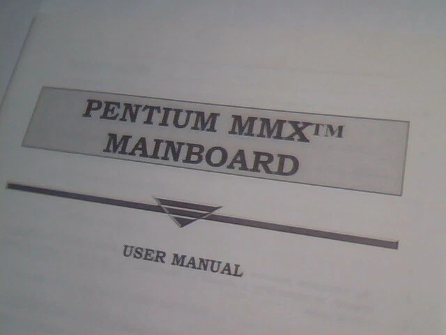 User's Guide Manual - Pentium MMX Mainboard P/N 73-75151110-000 - image 2
