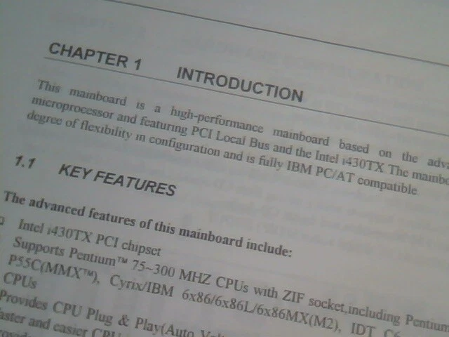 User's Guide Manual - Pentium MMX Mainboard P/N 73-75151110-000 - image 5