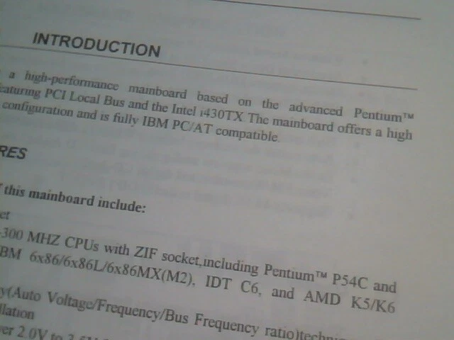User's Guide Manual - Pentium MMX Mainboard P/N 73-75151110-000 - image 6