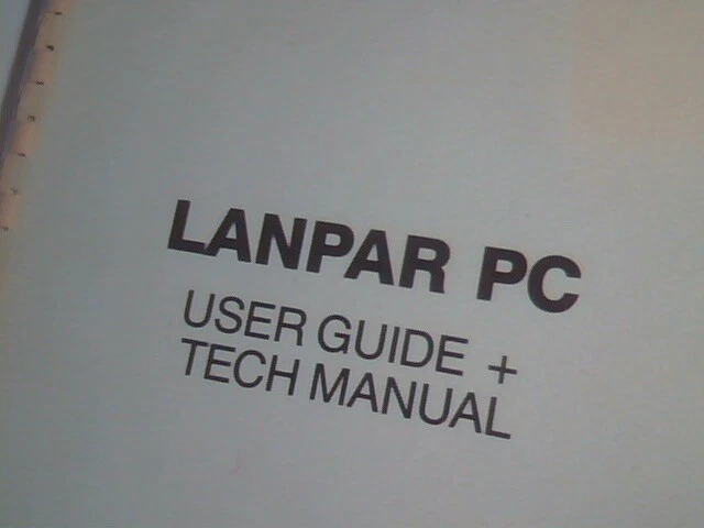 User's Guide Tech Manual - Lanpar PC - image 2
