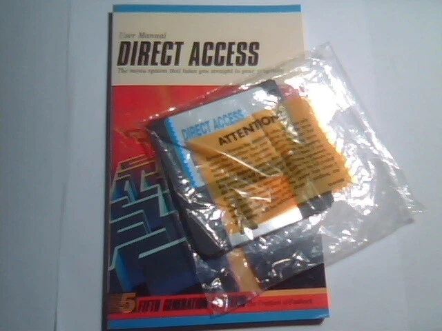 User's Manual + floppies - Direct Access Automatic Menu System Fifth Generation