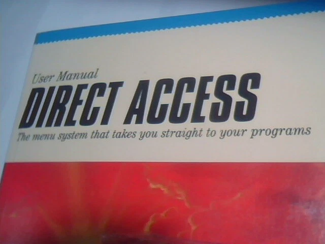 User's Manual + floppies - Direct Access Automatic Menu System Fifth Generation - image 2