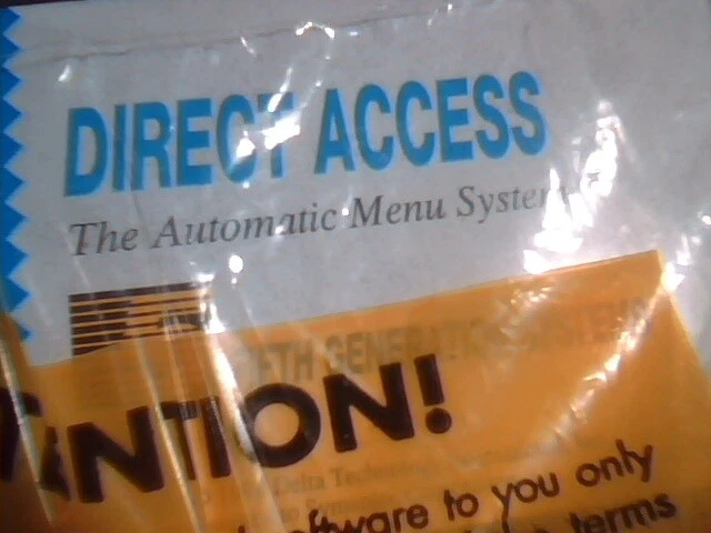 User's Manual + floppies - Direct Access Automatic Menu System Fifth Generation - image 3