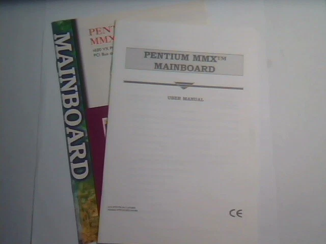 User's Manuals Guides - Pentium MMX Mainboard