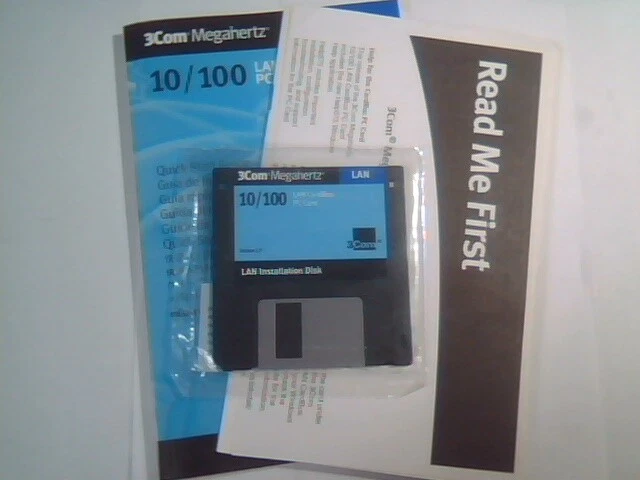 User's Manual + floppy disk - 3Com Megahertz 10/100 LAN CardBus PC Card