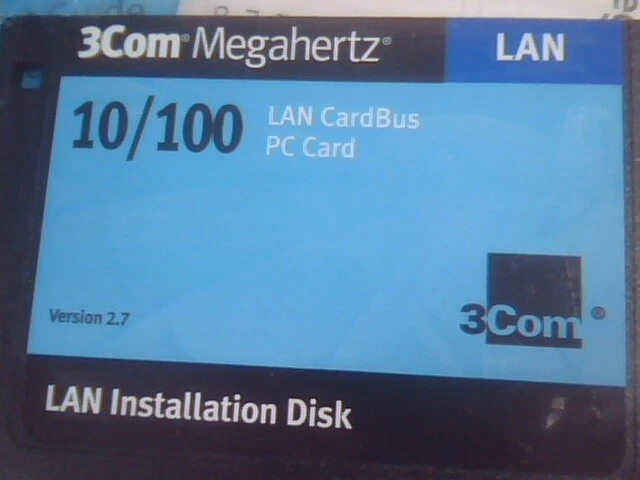 User's Manual + floppy disk - 3Com Megahertz 10/100 LAN CardBus PC Card - image 2