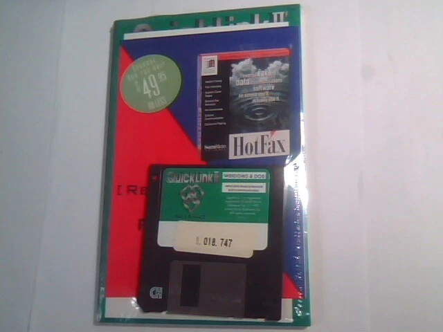 User's Manual + floppy disk QuickLink II Fax Windows and DOS Class 1 and 2 1993