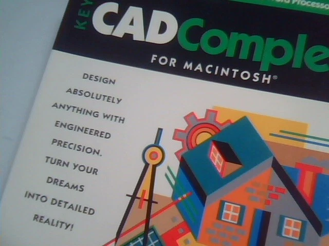Key CAD Complete for Macintosh by Softkey - floppy disks and book manual - image 2