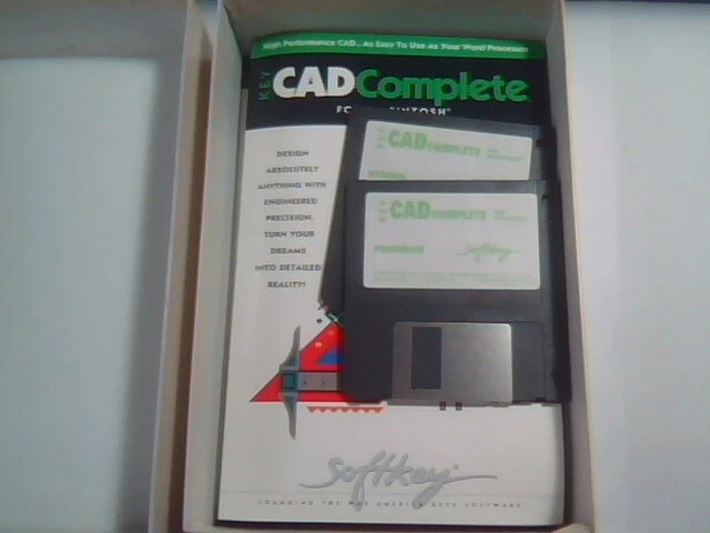 Key CAD Complete for Macintosh by Softkey - floppy disks and book manual - image 3