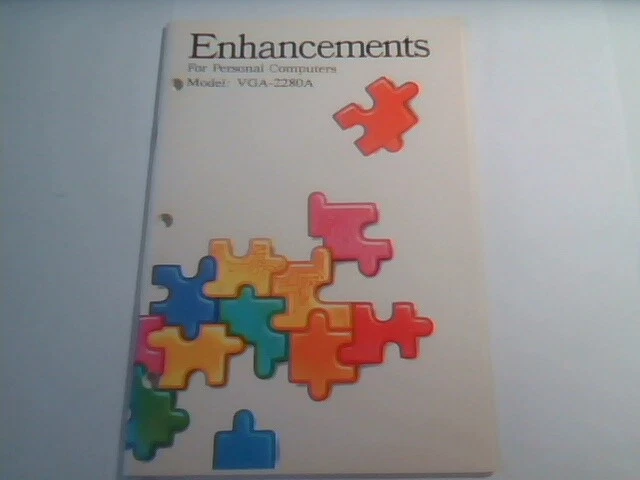 User's Manual Guide - Enhancements for Personal Computers VGA-2280A board M3125