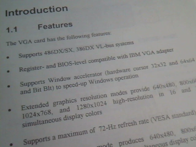 User's Manual Guide - 528 Graphics Accelerator Card 1993 Acer VGA - image 4
