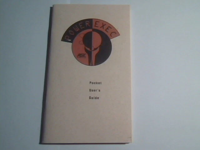User's Manual Guide - AST PowerExec EL Computer Pocket Guide AT compatible