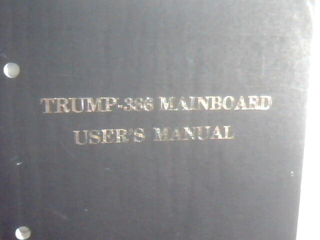 User's Manual Guide - Trump-386 Mainboard 80386 - image 2