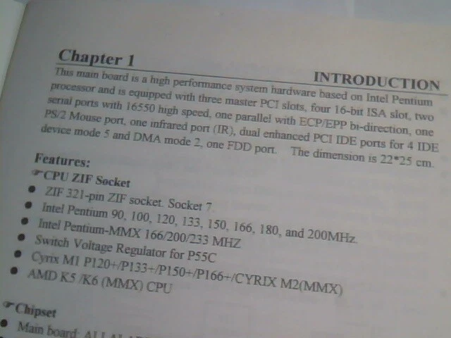 User's Manual Guide - Mainboard Ali Aladdin M1543 M1542 chipset - image 3