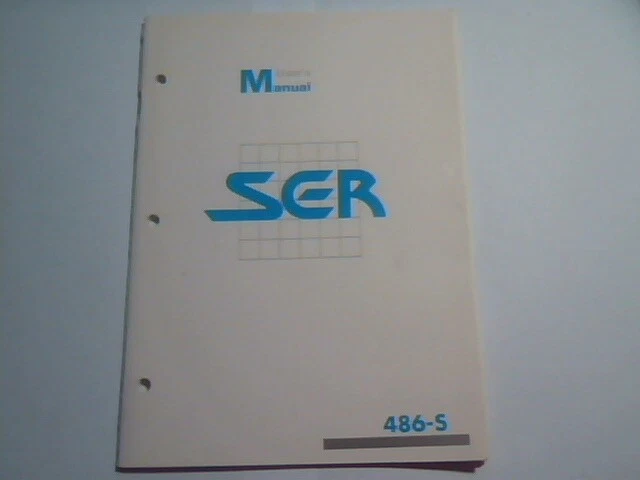 User's Manual Guide - SER 486-S mainboard 486 M/B SIS-486