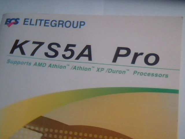User's Manual Guide - K7S5A Pro Mainboard SiS735 socket-A AMD K7 - image 2
