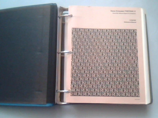 Original binder - Xerox Extended FORTAN IV Operations Debug Sigma 9 computer - image 2