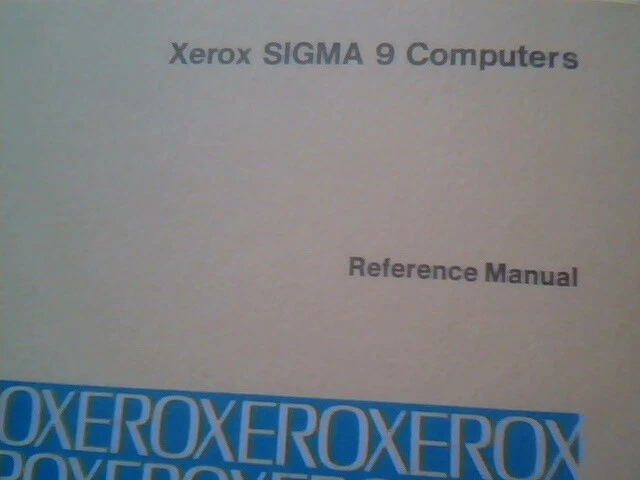 Original binder - Xerox Extended FORTAN IV Operations Debug Sigma 9 computer - image 8