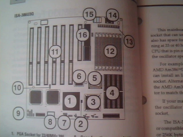 User's Manual Guide - ISA-386U3Q Mainboard PQFP PGA 386DX-33/40 Cyrix 486DLC - image 4