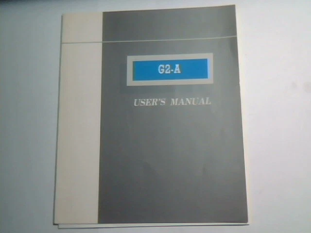 User's Manual Guide - G2-A System Board Version 1.0 1990