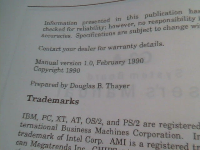 User's Manual Guide - G2-A System Board Version 1.0 1990 - image 3