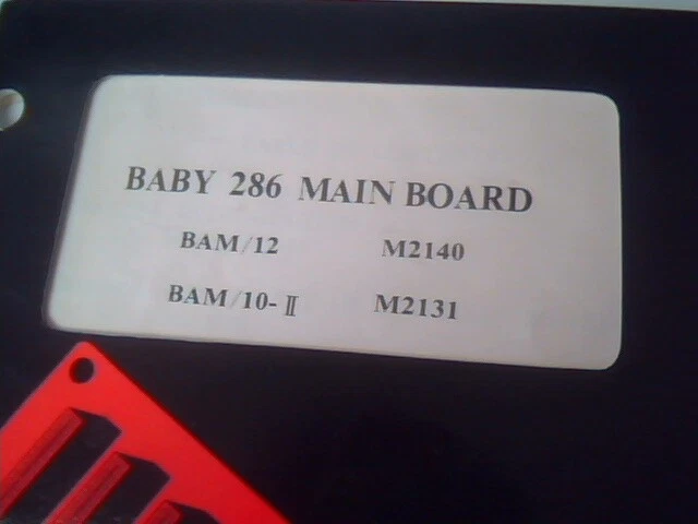 User's Manual Guide - Baby 286 Main Board BAM/12 BAM/10-II M2140 M2131 - image 2