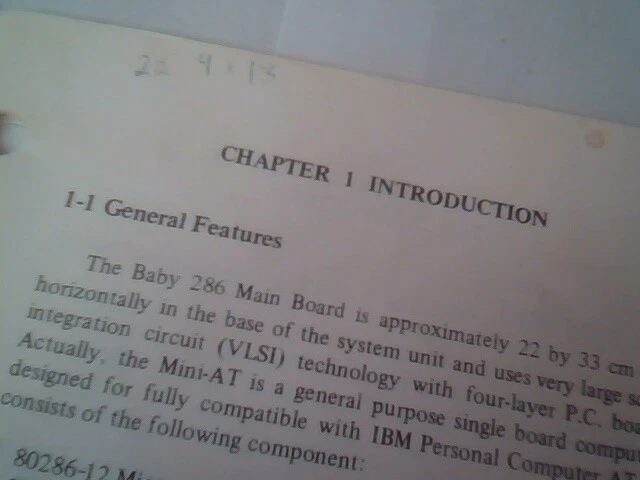 User's Manual Guide - Baby 286 Main Board BAM/12 BAM/10-II M2140 M2131 - image 4