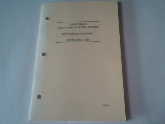 User's Manual Guide - Baby 286HS Half size System Board Baby286HS 1.10