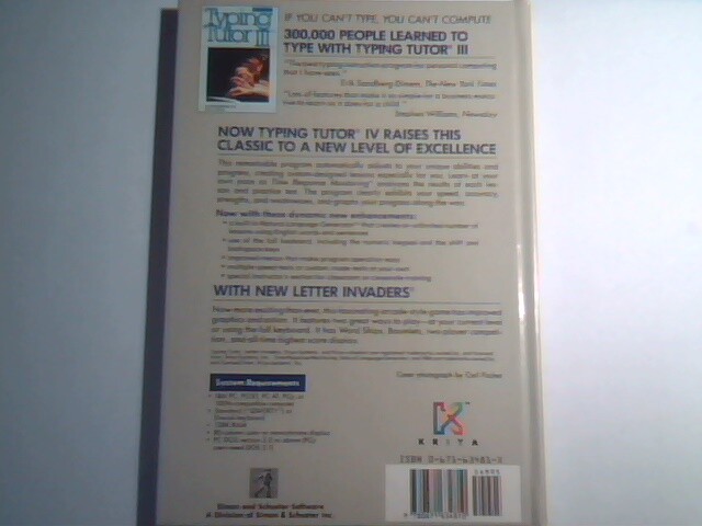 Typing Tutor IV 4 by Kriya Systems PC PC/XT AT PCjr - Letter Invaders floppy - image 9