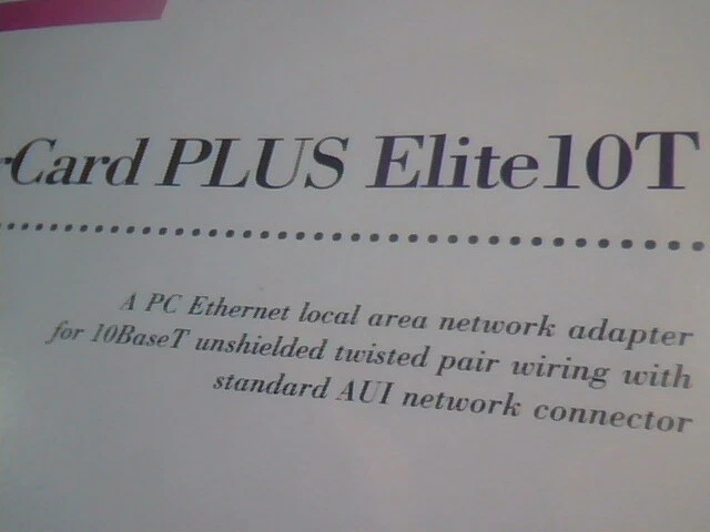 User's Manual Guide - Ethercard Plus Elite10T SMC ethernet adapter - image 2