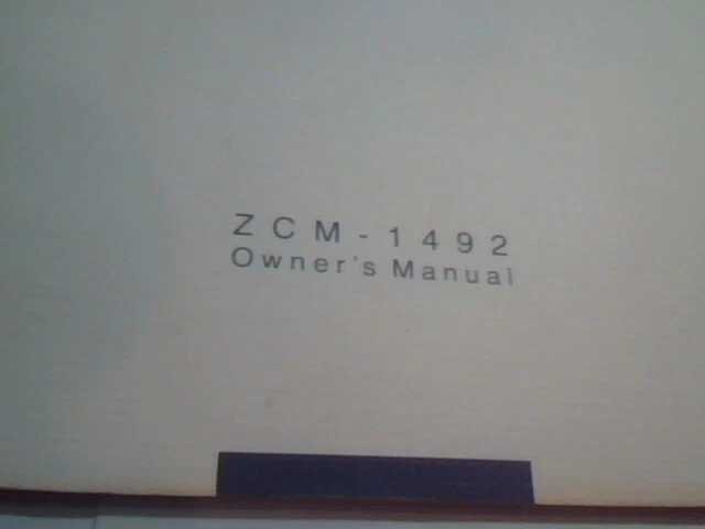 User's Manual Guide - Zenith Data Systems ZCM-1492 Color Monitor - image 3