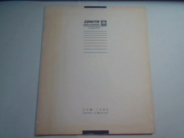 User's Manual Guide - Zenith Data Systems ZCM-1492 Color Monitor - image 6