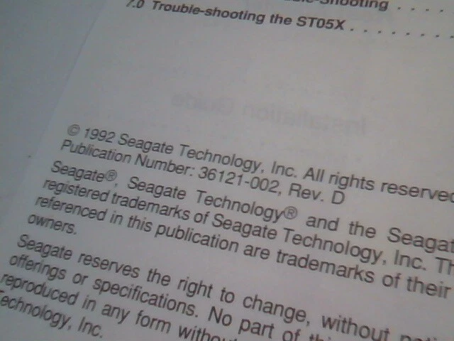 User's Manual Guide - Seagate ST05X XT Interface Host Adapter - image 3