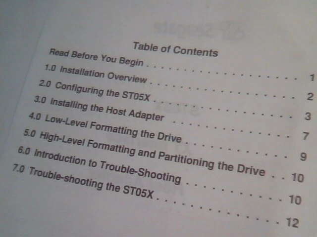 User's Manual Guide - Seagate ST05X XT Interface Host Adapter - image 4