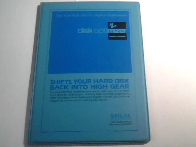 User's Manual Guide + Floppy Disk - Disk Optimizer SoftLogic Solutions1985