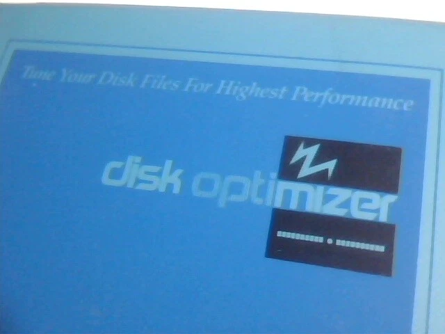User's Manual Guide + Floppy Disk - Disk Optimizer SoftLogic Solutions1985 - image 2