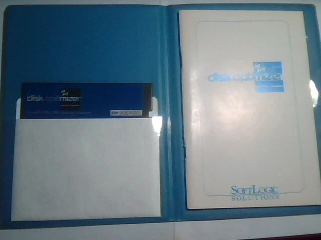 User's Manual Guide + Floppy Disk - Disk Optimizer SoftLogic Solutions1985 - image 4