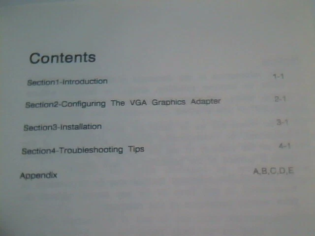 User's Manual Guide - Aamazing VGA-800 graphics board - image 2