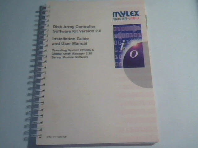 User's Manual Guide - Mylex Disk Array Controller Installation 771929-08