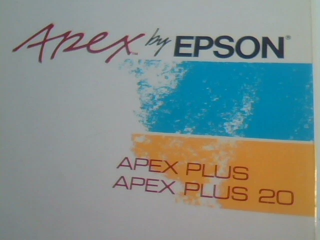 1988 User's Manual Guide - Epson APEX Plus and APEX Plus 20 personal computer - image 2